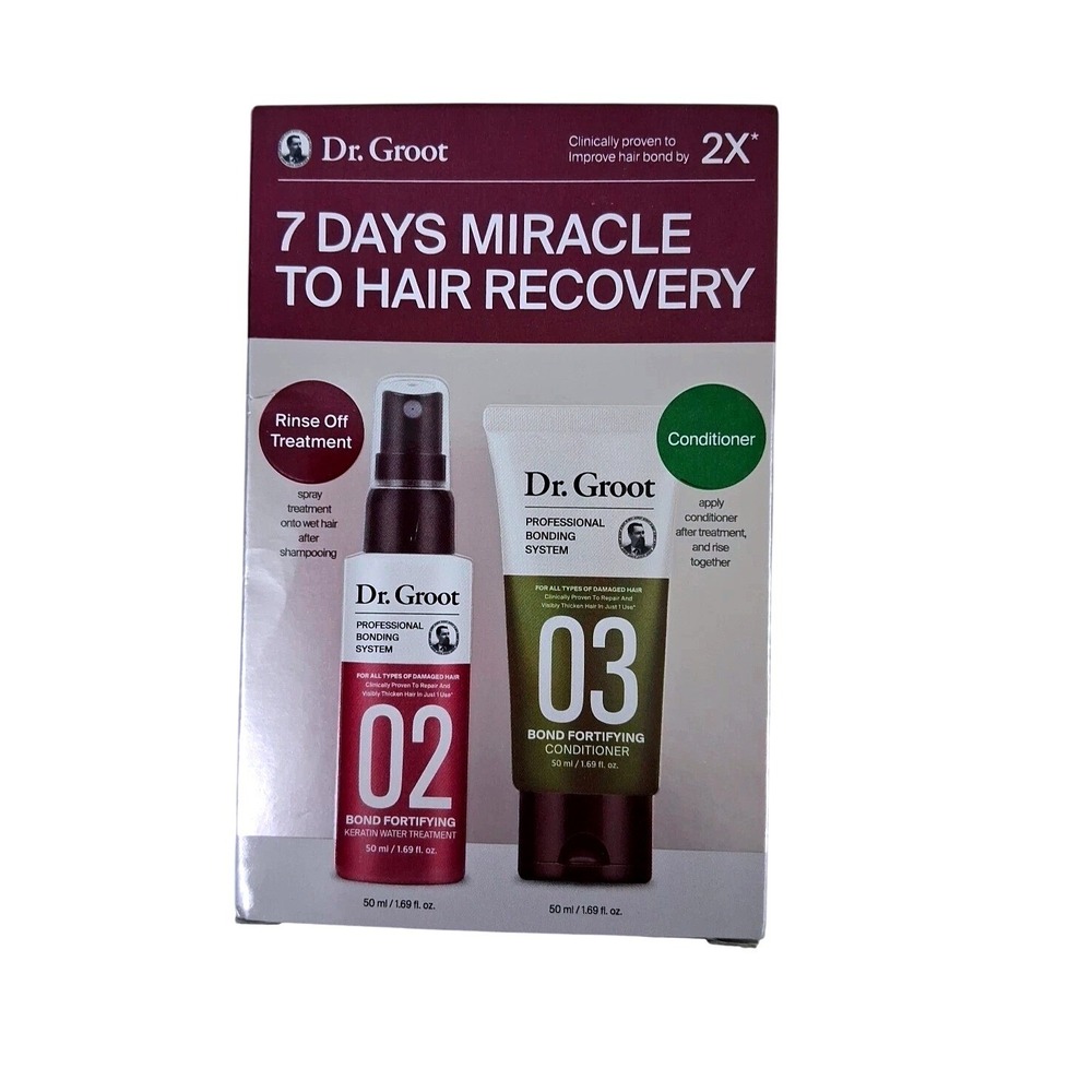 Dr. Groot 7 Days Miracle to Hair Recovery Professional Bonding System Travel Set
